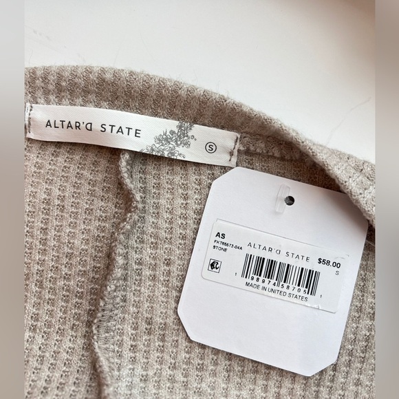 Altar'd State Tracie Waffle knit Sweater - Picture 8 of 8